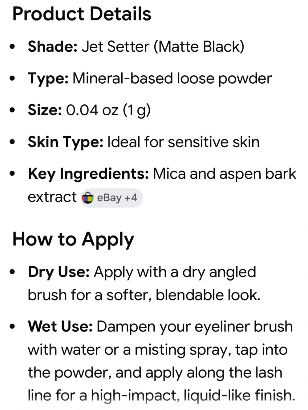 Savy Minerals By Young Living Eyeshadow Bundle of Matte Black & Medium Brown